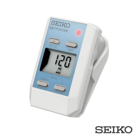 SEIKO 精工 DM51LE 夾式數位節拍器 藍色可當時鐘