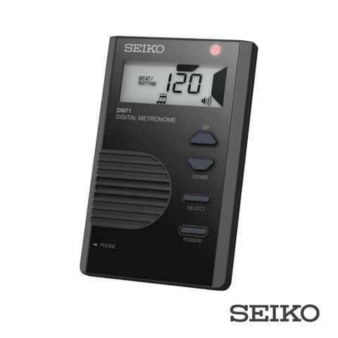 SEIKO 精工 DM71名片型數位節拍器 黑可直立使用 附耳機孔 (海國)