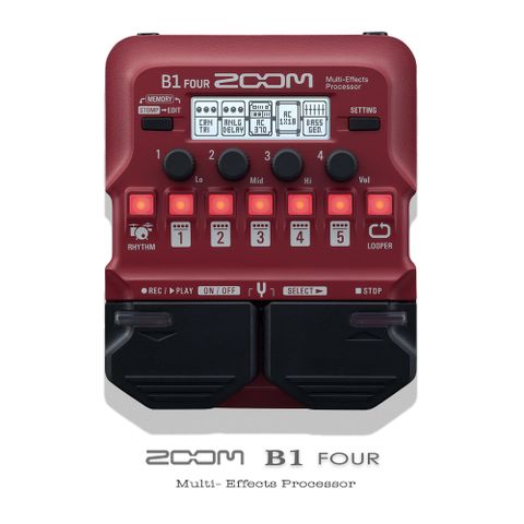 Zoom 貝斯綜合效果器 B1-four / 公司貨保固