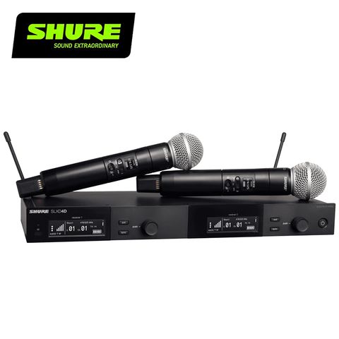 SHURE SLXD24D/SM58 數位雙頻無線麥克風組1對2/原廠公司貨