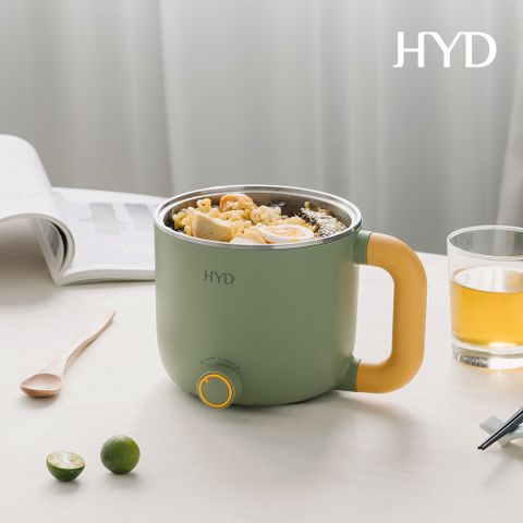 HYD 小食鍋-輕食尚料理快煮鍋(附蒸蛋架) D-522(綠)快速料理首選，剛剛好的美味鍋