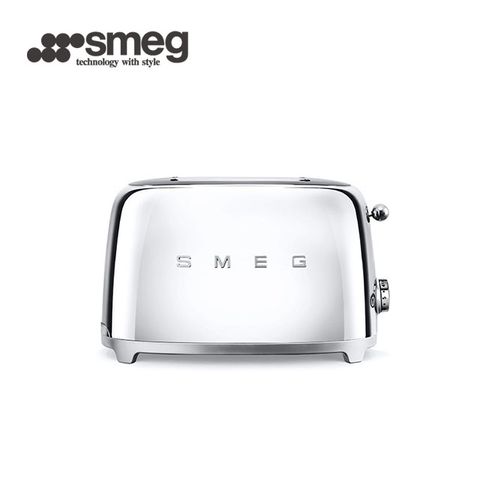 義大利SMEG2片式烤麵包機-閃亮銀