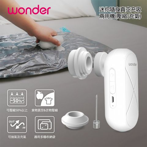 WONDER 旺德 迷你隨身真空充吸兩用機 WH-VA01B