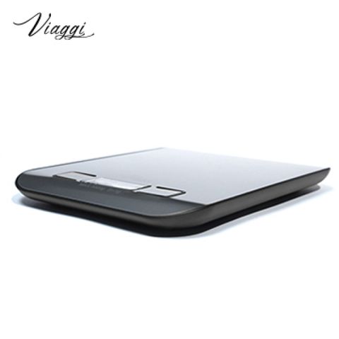 VIAGGI負顯示不鏽鋼電子料理秤(黑色)