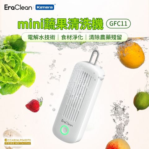 EraClean 世淨 mini蔬果清洗機 充電式蔬果淨化器 GFC11/淨化食材/殺菌消毒/果蔬