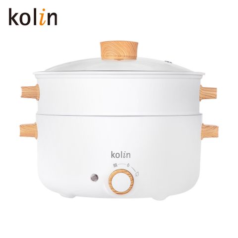 【Kolin歌林】3L多功能蒸煮料理鍋 KHL-SD2366-霜皚白