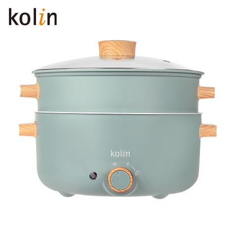 【Kolin歌林】3L多功能蒸煮料理鍋 KHL-SD2366-雪柳綠