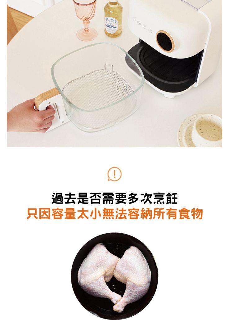 過去是否需要多次烹飪只因容量太小無法容納所有食物