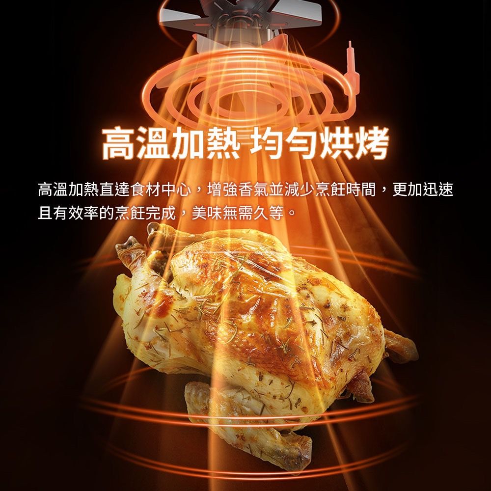 mimax 米覓 全彩智能觸控氣炸鍋 8.8L 360度旋風烤箱 8.8L超大容量 (氣炸鍋/烤箱/大容量/大透明窗/不鏽鋼製)