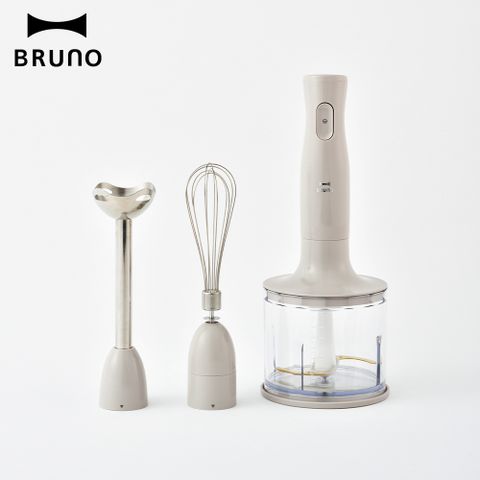 【日本BRUNO】BRUNO手持四件組攪拌器(大麥白)BOE034