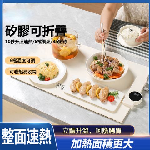 【易搜】智能可折疊飯菜保溫板恆溫暖菜板(暖菜墊/保溫菜板/熟菜墊/恆溫板/暖菜板)