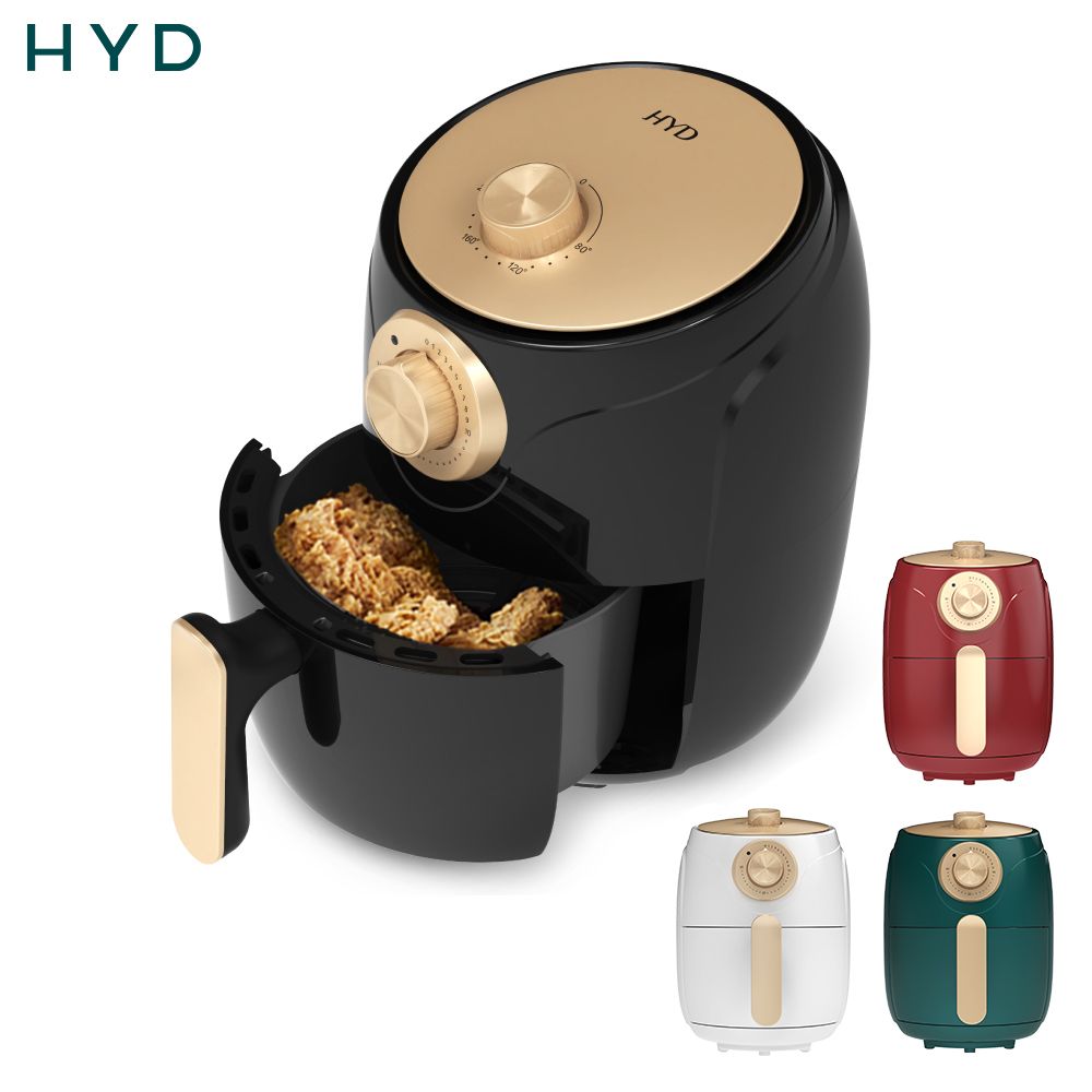 HYD 品宅趣 絕美經典氣炸鍋 D-552(黑)360度熱循環加熱減油減脂