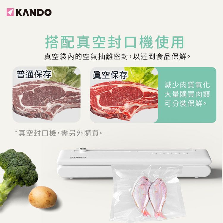 Kando 感動 (1000入)食品級材質 食物網紋真空包裝袋  1725cm (安全無毒/耐高溫) 送自動真空封口機