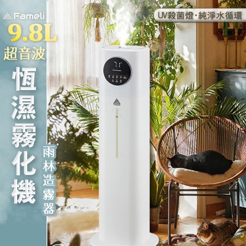 Fameli 9.8L 超音波恆濕霧化機 (加濕器 水氧機 霧化機)