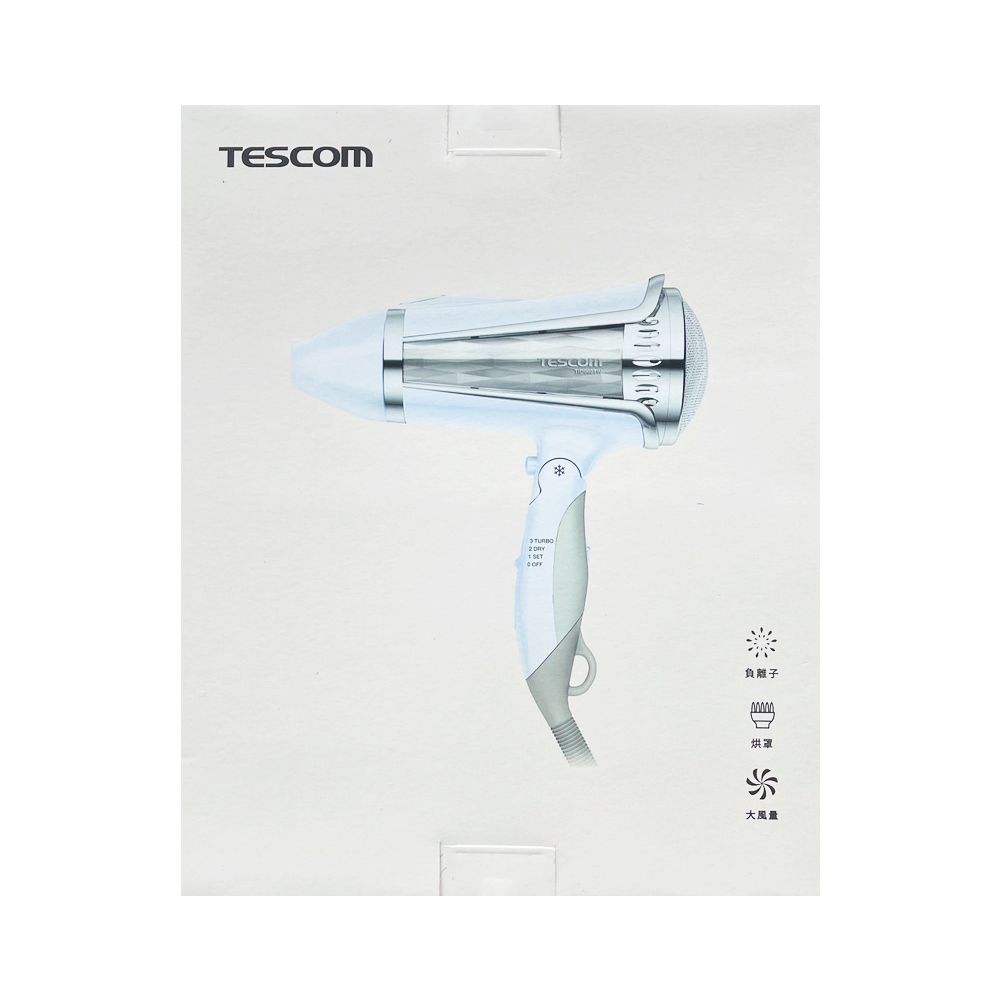 TESCOM 大風量負離子吹風機TID962TW-W優雅白