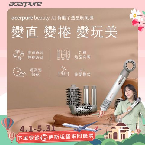 acerpure 宏碁 Acerpure beauty AI 負離子造型吹風機 DS744-10W