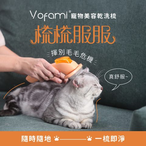 【Vofami】寵物美容乾洗梳