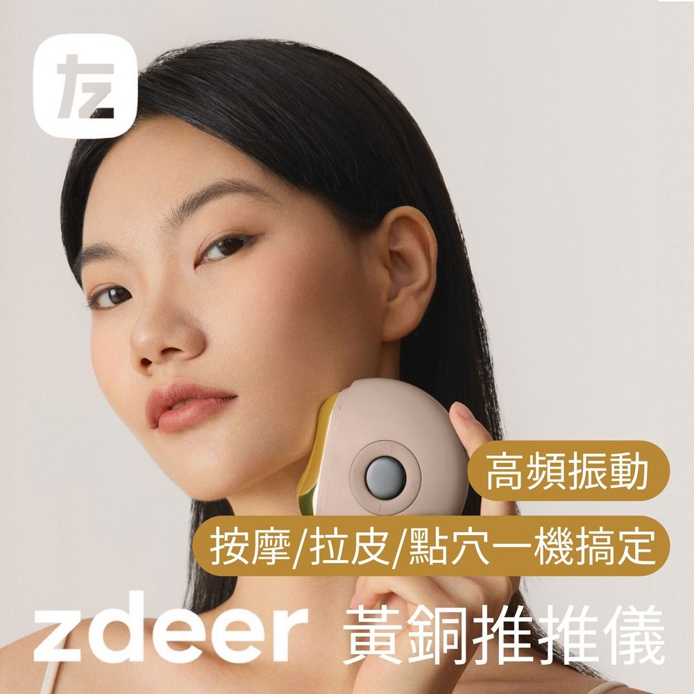 zdeer 左點 黃銅推推儀  多用按摩儀 臉部按摩 肩頸按摩 身體按摩