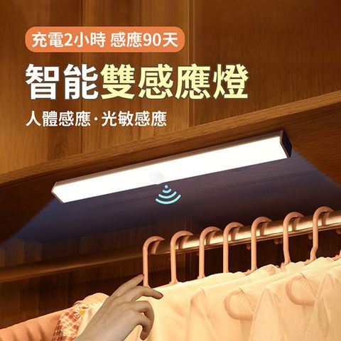 OMG USB充電 磁吸式LED感應燈管 升級版多功能 智能感應燈 小夜燈 宿舍燈 白光 21cm(停電應急照明燈)