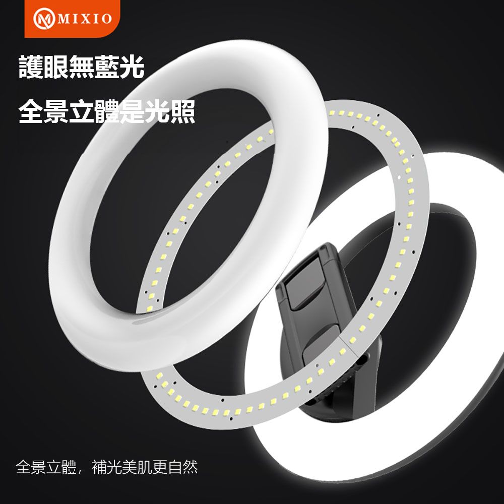 護眼無藍光全景立體是光照全景立體,補光美肌更自然