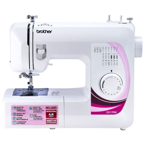 母親節加碼送輔助桌↘↘日本brother GS1700 實用型縫紉機