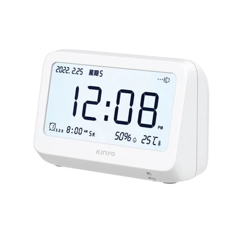 【KINYO】迷你萬年曆LCD電子鐘 (TD-396)