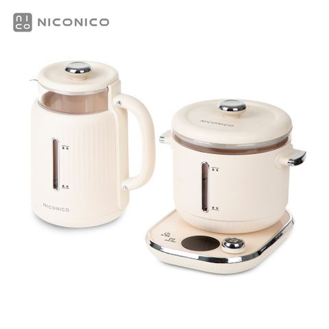 NICONICO 樂活玻璃料理鍋組 電火鍋 美食鍋 NI-SET2313