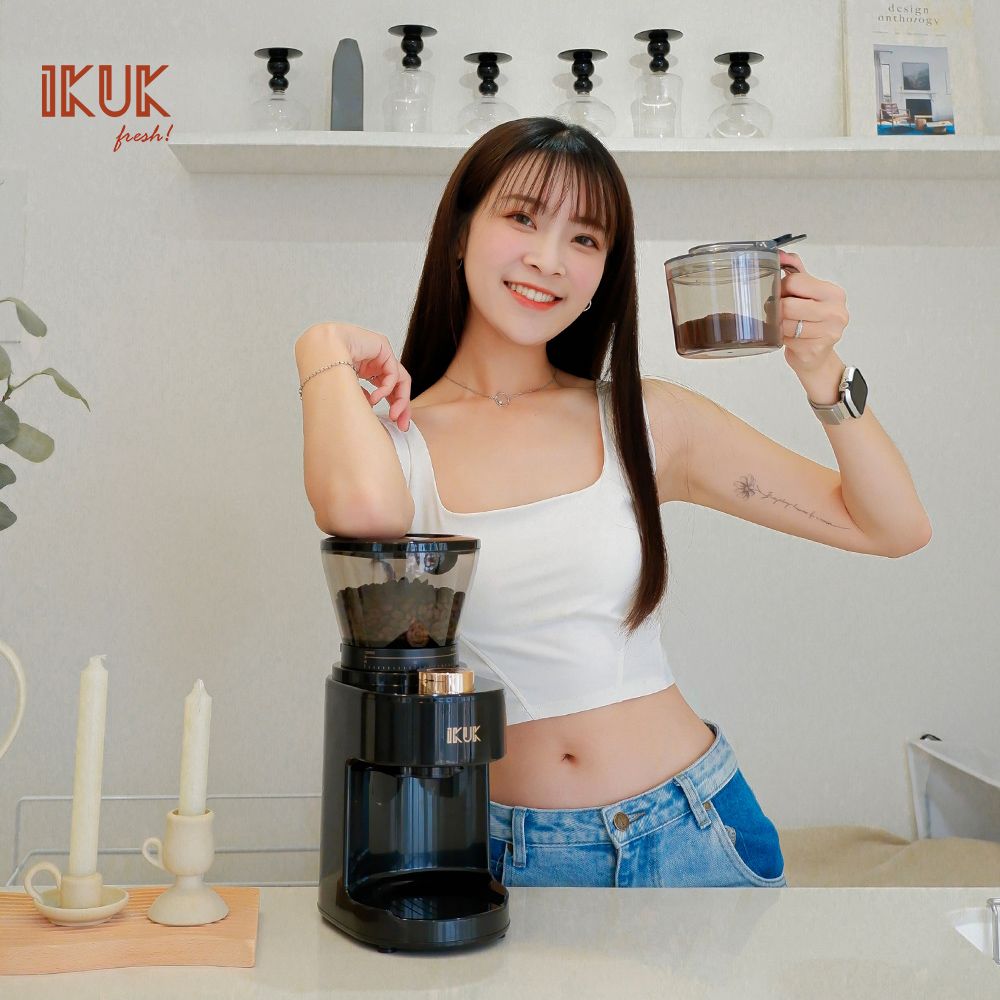 IKUK 艾可 商品名稱	40段全功能咖啡電動磨豆機(義式法壓虹吸到手沖完美掌握)