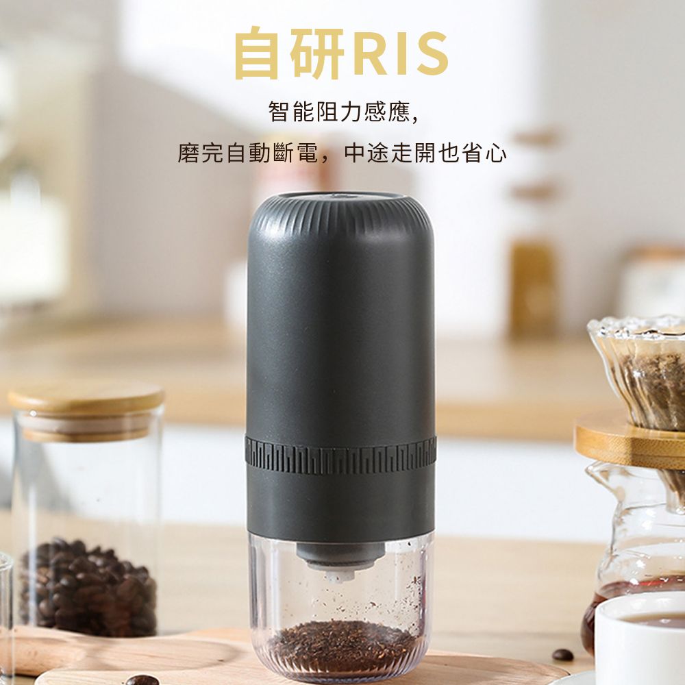  Kicn 全自動咖啡磨豆機 多功能家用研磨機 小型電動磨豆機 咖啡豆磨粉機 咖啡研磨機 現磨咖啡機