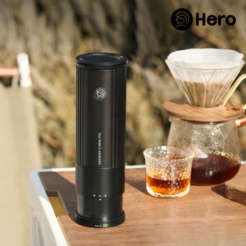 Hero 小銳mini攜帶式電動磨豆機-黑色