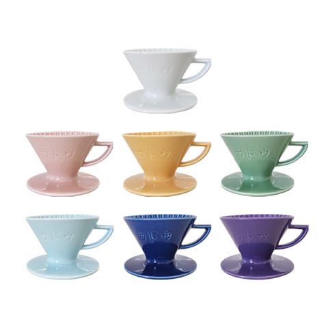 【KADOU珈堂】星芒濾杯「極」波佐見燒 M1 錐形陶瓷濾杯-藤花紫 /日本製/手沖咖啡濾杯/陶瓷/錐形濾杯