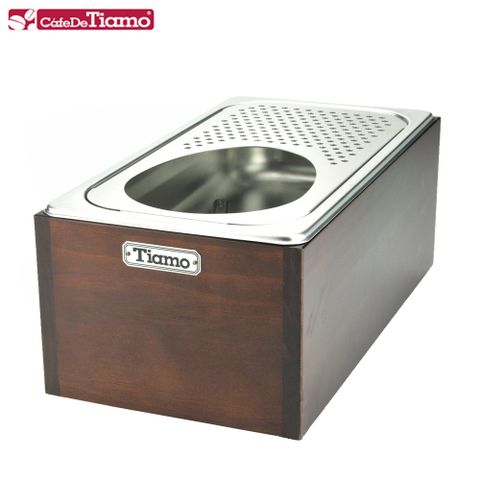 Tiamo 洗杯器渣桶附滴水盤木盒-大(BC2411)