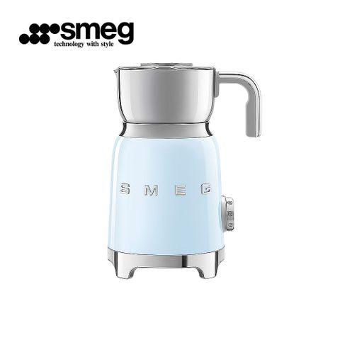 義大利SMEG電動奶泡機-粉藍色