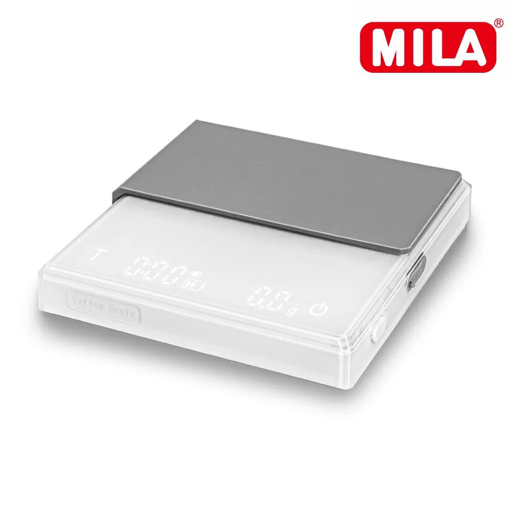 MILA  咖啡電子秤(智能秤義式秤咖啡秤計時秤重)-白色