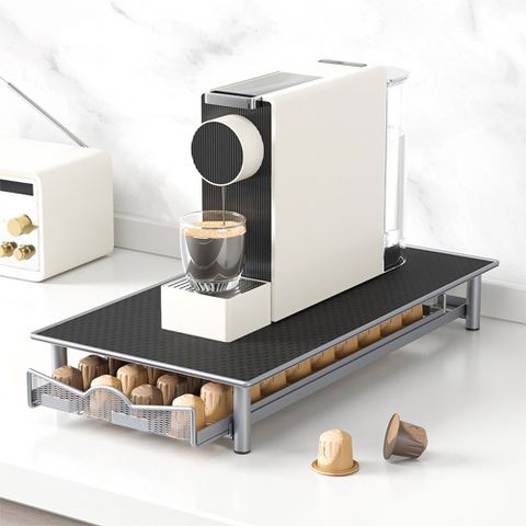 SUNORO Nespresso抽屜式膠囊咖啡收納架 40顆(咖啡膠囊咖啡架/膠囊儲存/膠囊展示/收納架)