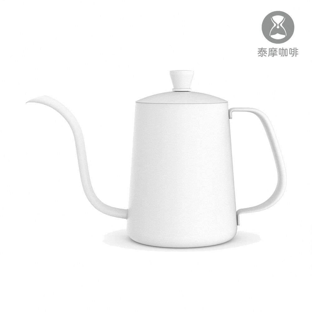 TIMEMORE 【 泰摩】魚03系列濾掛咖啡手沖壺 白300ML (垂直水流穩定不暴衝 斷水乾淨俐落)