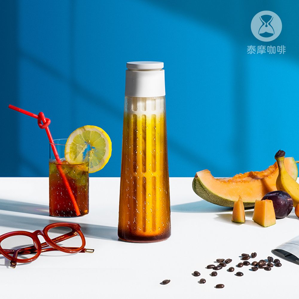 TIMEMORE 【 泰摩】冷萃咖啡 冰錐冷泡瓶 600ml 白色(冷泡茶 水果茶 冷泡咖啡皆可)