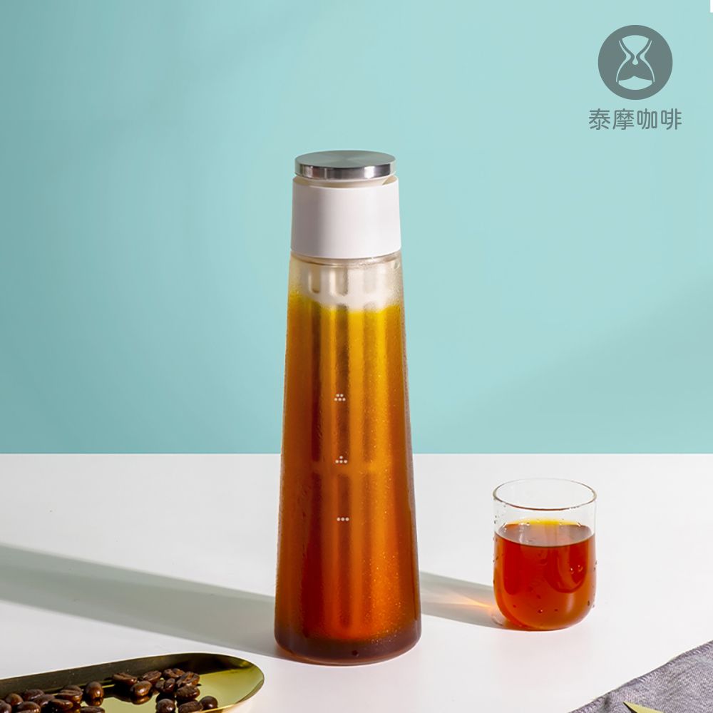 TIMEMORE 【 泰摩】冷萃咖啡 冰錐冷泡瓶 600ml 白色(冷泡茶 水果茶 冷泡咖啡皆可)