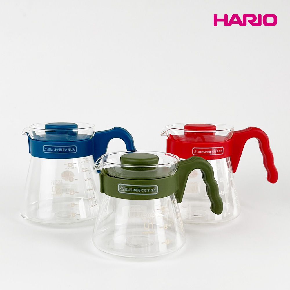 HARIO 【 V60好握系列】02緋紅色咖啡分享壺700ml [VCS-02RR-EX]