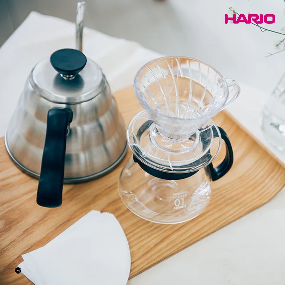 HARIO 【 V60經典系列】01黑色36咖啡分享壺360ml [XVD-36B-EX]