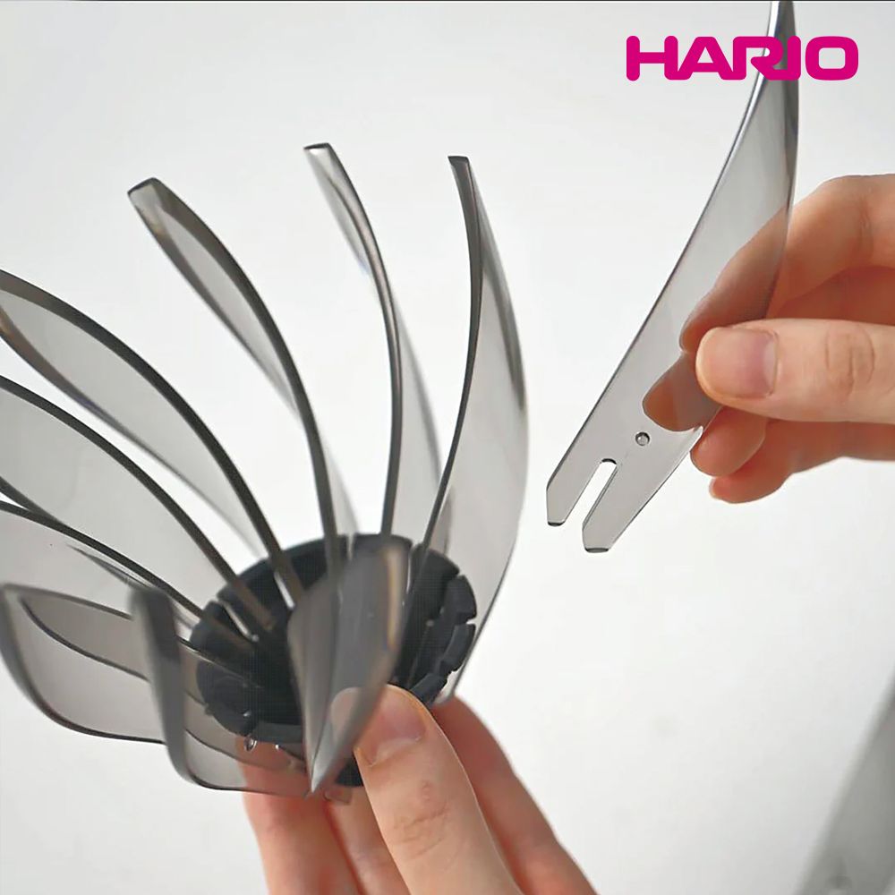 HARIO V60 睡蓮濾杯-黑-VDSU-02-TB/手沖濾杯/SUIREN濾杯/V型/樹脂濾杯/錐形濾杯/花瓣濾杯/露營/收納/底座分離