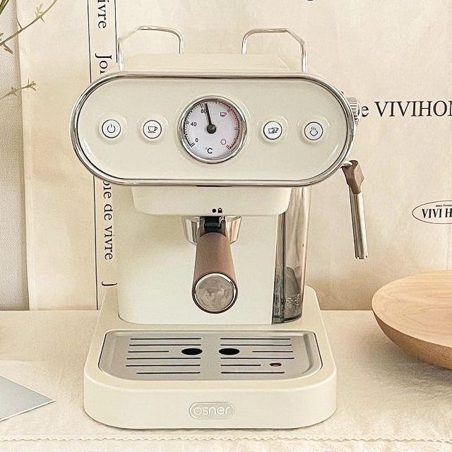 Osner 韓國歐紳  雙膠囊義式半自動蒸氣奶泡咖啡機(美式/義式/Nespresso & Dolce Gusto 都可以沖)