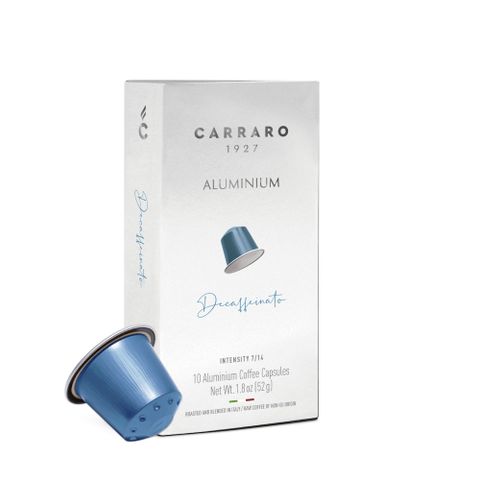 Nespresso Original專用膠囊咖啡 10/盒 CARRARO Decaf 濃郁低咖啡因 咖啡膠囊