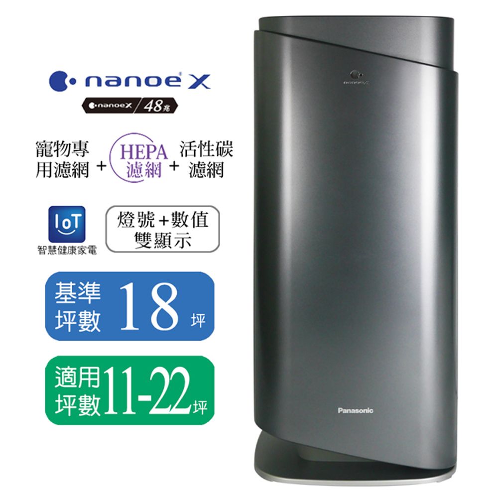 Panasonic 國際牌 nanoe X空氣清淨機(適用11-22坪) F-P90MH