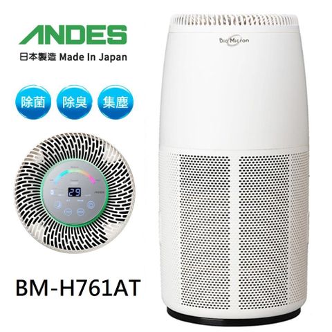 ANDES 日本原裝製造【日本】25坪專業級Bio Micron超靜音空氣清淨機BM-H761AT