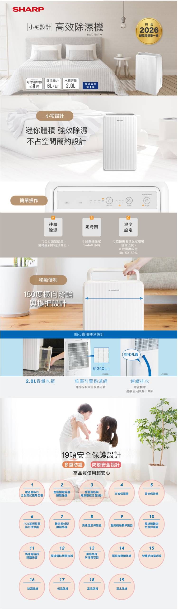 SHARP夏普 DW-CF6NT-W - 詳情1