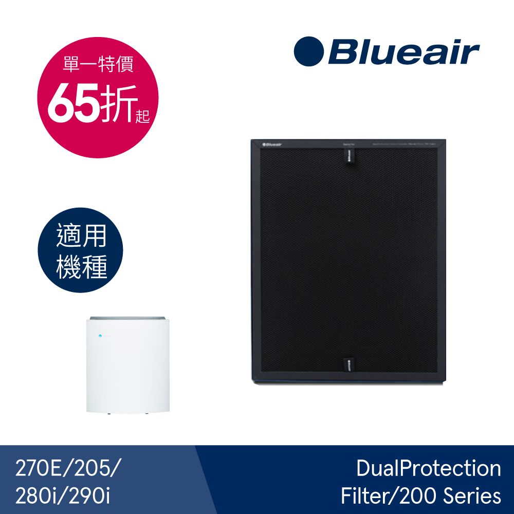 Blueair 耗材下殺65折280i & 290i 專用活性碳濾網(DualProtection Filter/200 Series)