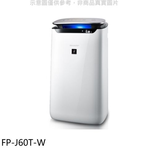 夏普 空氣清淨機.【FP-J60T-W】