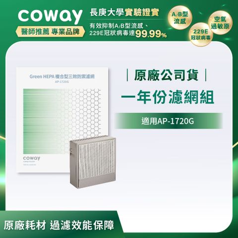 Coway 一年份濾網組(適用AP-1720G)