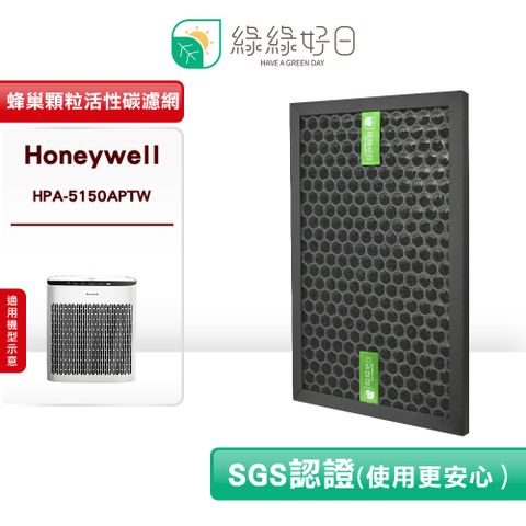 綠綠好日 適用 Honeywell HPA-5150/5250/5350 HRF-SC1 HRF-SS1 HRF-SP1 HRF-SK1 蜂巢顆粒活性碳濾網